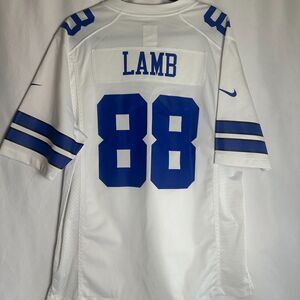 CeeDee Lamb #88 Cowboys Home White Game Jersey Large